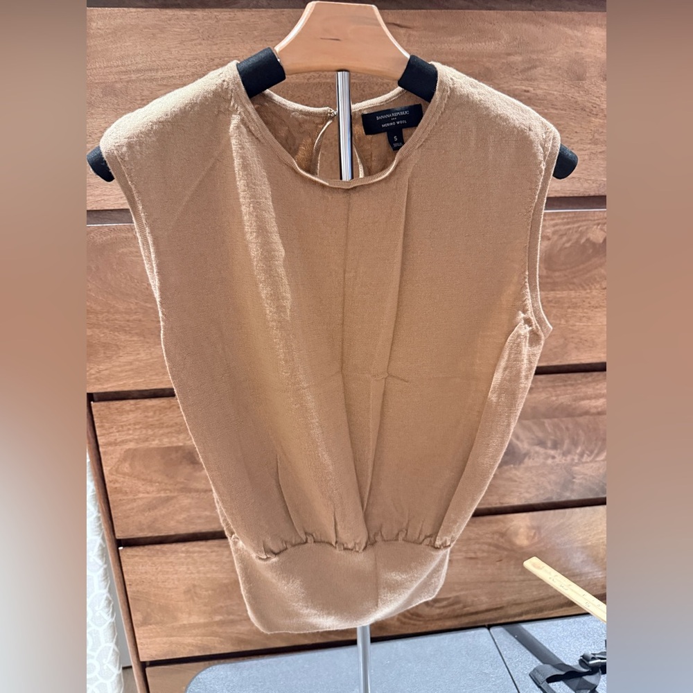 Banana Republic Merino Wool ELSA DRAPE-BACK Blouse